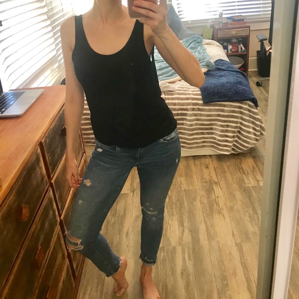 Backless tank top
